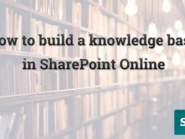 Knowledge base in sharepoint